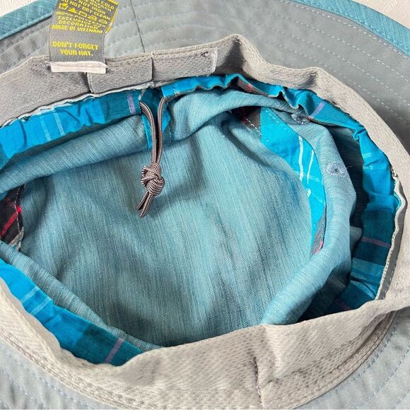 Sunday Afternoon Sunfire Adj Teal Bucket Sun Fishing Boating Hat With Strap - Picture 10 of 13